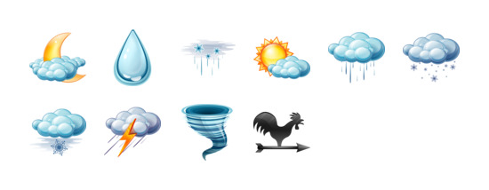 small weather iconset