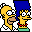 Simpsons Family The happy couple Icon, Simpsons Family The happy couple,Simpsons Vol. 05,Movie & TV