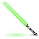 Qui Gon Jinns light saber Icon, Qui Gon Jinns light saber,Star Wars,Movie & TV
