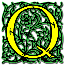 Letter q Icon, Letter q,Arabesque Alphabet,System