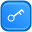 key Blue Icon, key Blue,Colored Developers Button,System,
