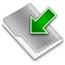 Grey Downloads Icon, Grey Downloads,