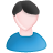 user male white blue black Icon, user male white blue black,Web Blog,System