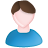 user male white blue brown Icon, user male white blue brown,Web Blog,System