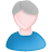 user male white blue grey Icon, user male white blue grey,Web Blog,System