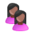 users female black Icon, users female black,Web Blog,System