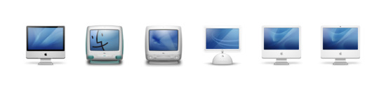iMac Generations Icons Set PNG ICO Free download, Icon Easy